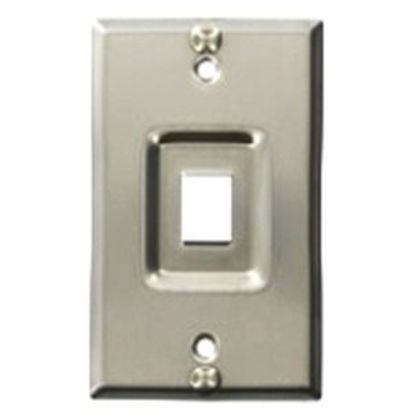 Belden® AX104126 Phone Wallplate, 114.3 in L x 69.85 in W, Stainless Steel, Wall Mount