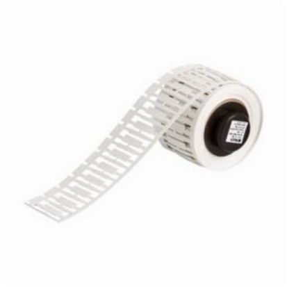 Brady® PTDS-15-390 BMP®71 TLS 2200® Wire Marker Insert, 0.59 in W, White, B-390 Polypropylene