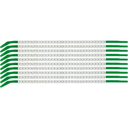 Brady® Clip-Sleeve™ SCN09-1 Pre-Printed Wire Marker, 0.098 to 0.11 in Dia Wire, 1, Black, White Marker, Nylon