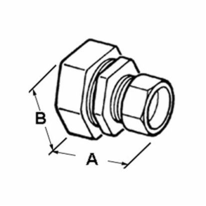 Bridgeport® 4360-DC Concretetight Patented Raintight Conduit Combination Coupling, 1/2 in, For Use With EMT, Metallic and Non-Metallic Flexible Liquidtight Conduit, Die Cast Zinc, Ball Burnished/Mirror Smooth