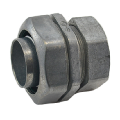 Bridgeport® 4363-DC Concretetight Patented Raintight Conduit Combination Coupling, 1-1/4 in, For Use With EMT, Metallic and Non-Metallic Flexible Liquidtight Conduit, Die Cast Zinc, Ball Burnished/Mirror Smooth