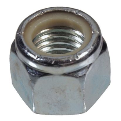 BBI 305164-PR Lock Nut, Imperial, 1/4-20, Nylon Insert, Zinc Plated, A Material