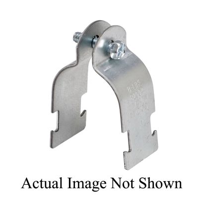 Eaton B-Line B2022ZN B2000 2-Piece Pipe Clamp, 8 in Conduit, 1000/250/200 lb Load, 8-5/8 in OD, Low Carbon Steel