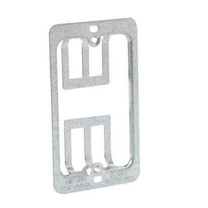 Eaton B-Line BB10 Cover Plate Mounting Bracket, Steel, For Use With Low Voltage Outlet