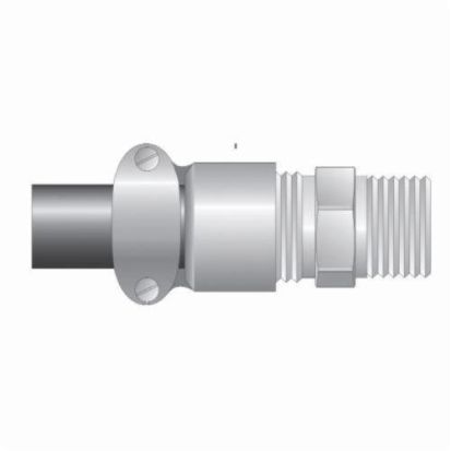 Eaton Crouse-Hinds series CGBS4017 CGBS Explosionproof Portable Straight Cord Connector, 1-1/4 in Trade, 3/4 to 7/8 in Cable Openings, Steel, Electro-Plated Zinc