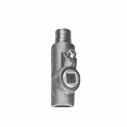 Eaton Crouse-Hinds series EYS116 Male/Female Hub Conduit Sealing Fitting, 1/2 in, For Use With Vertical/Horizontal Positions, Feraloy® Iron Alloy/Ductile Iron, Electro-Galvanized/Aluminum Acrylic Painted