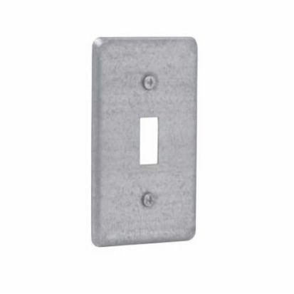 Eaton Crouse-Hinds series Thepitt® TP618 Utility Electric Box Cover, 4 Inch L x 2-1/8 Inch W, Steel