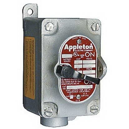 Appleton® Contender™ EDS2129 1-Gang Dead End Tumbler Switch Control Station, 120/277 VAC, 20 A, NEMA 3/7CD/9EFG NEMA Rating