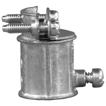 Emerson Electric Appozgcomm® NEER™ EFC-50 Non-Insulated Conduit Combination Coupling, 1/2 in, For Use With EMT to Flexible Metal Conduit, Zinc, Natural