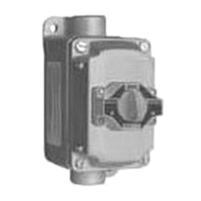 Appleton® Contender™ EFDCB175102 EFDB 1-Gang 2-Circuit Selector Switch, NEMA 3/7B/7C/7D/9E/9F/9G NEMA Rating