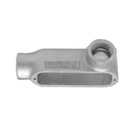 Appleton® UNILETS™ LR75-M Type LR Conduit Outlet Body, 3/4 in Hub, Form 35 Form, 7.5 cu-in Capacity, Malleable Iron, Triple Coated