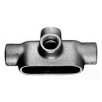 Emerson Electric Appleton® UNILETS™ TA37 Type TA Conduit Outlet Body, 1 in Hub, Form 7 Form, 15.5 cu-in Capacity, Grayloy™ Iron, Epoxy Powder Coated