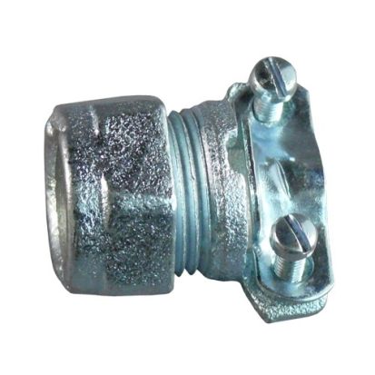 Appleton® TWCC-50 Conduit Combination Coupling, 1/2 in, For Use With EMT to Flexible Metal Conduit, Malleable Iron, Zinc Plated