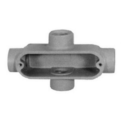 Appleton® UNILETS™ X50A Type X Conduit Outlet Body, 1/2 in Hub, Form 85, 4 cu-in, Pressure Cast Aluminum, Epoxy Powder Coated