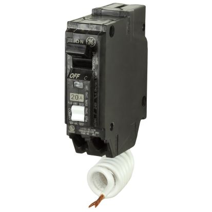 GE Q-Line® THQL1115AF2 Type THQL Arc Fault Circuit Breaker, 120/240 VAC, 15 A, 10 KA Interrupt, 1 Poles, LI/Non-InterchanGEable Thermal Magnetic Trip