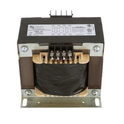 HPS Spartan® SP2000MQMJ General Purpose Industrial Open Style Control Transformer, 240/480 VAC Primary, 120/240 VAC Secondary, 2000 VA, 50/60 Hz, 1 Phase