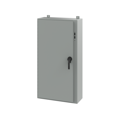 nVent HOFFMAN A60SA3812LPPL A25 Preferred Cutout Disconnect Enclosure With Handle, 60 in L x 37.38 in W x 12 in D, 12/13 NEMA Rating, Steel