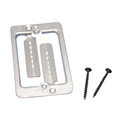 nVent CADDY MPLS Mounting Plate With Screw, For Use With Low Voltage Class 2-Outlet, Flush Mount, Steel