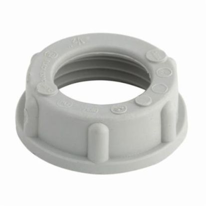 Hubbell RACO® 1403 Conduit Bushing, 3/4 In Trade, Polypropylene, Electro-Plated Zinc