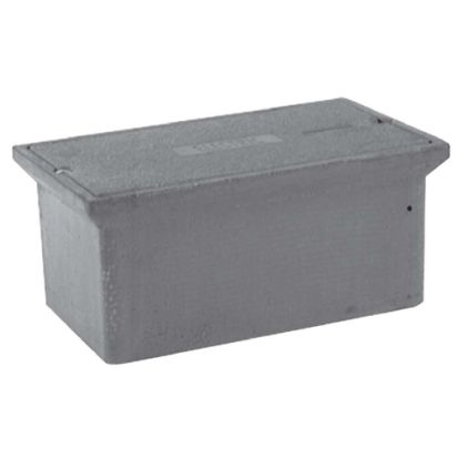 Hubbell QUAZITE® PC1118BA18 Open Bottom PC Style Small Straight Wall Tier-15 Underground Enclosure Box, 18 in L x 11 in W x 18 in D, Polymer Concrete