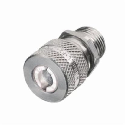 Hubbell Wiring Device-Kellems SHC1022 Straight Cord Connector, 1/2 in Trade, 0.25 to 0.38 in Cable Openings, Aluminum, Machined