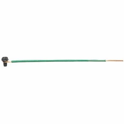 IDEAL® 30-3410 Grounding Tail, 12 AWG Solid Wire, 10 in L, Loop/Stripped End Terminal