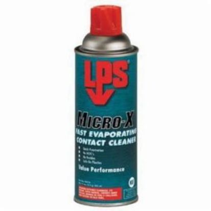 ITW Pro Brands LPS® 04516 Micro-X Fast Evaporation Contact Cleaner, 16 oz Aerosol Can, Solvent Odor/Scent, Clear Water White, Liquid Form