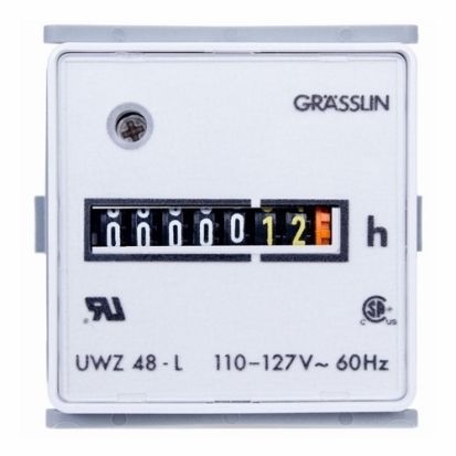 Intermatic® UWZ48E-120U Non-Resettable AC Hour Meter, 7 Digits, Analog Display