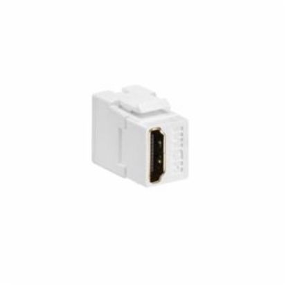 Leviton® QuickPort® 40834-E Feed Through HDMI Connector, Snap-In/Female to Female Connector