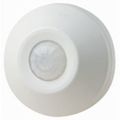 Leviton® ODC0S-I1W Self Contained Occupancy Sensor, 120 VAC, PIR Sensor, 530 sq-ft Coverage, 360 deg Viewing, Ceiling Mount