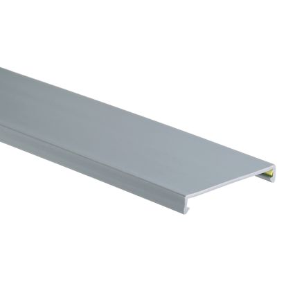 Panduit® Panduct® C2LG6 Lead Free Wiring Duct Cover, 6 ft L x 2.29 in W x 0.35 in H, PVC, Light Gray