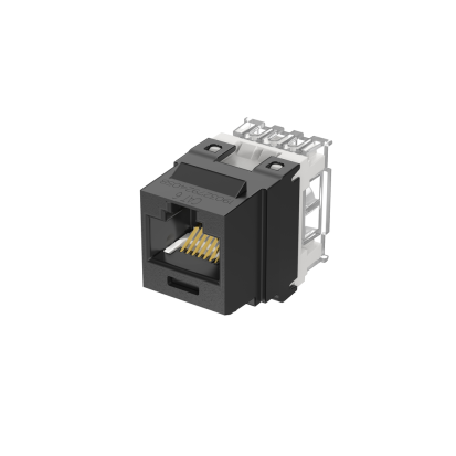 Panduit® NetKey™ NK688MBL-Q 8-Position 8-Wire Cat 6 Punchdown Unshielded Keystone Jack Module, ABS/Polycarbonate, Black