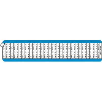 Panduit® Pan-Code™ PCM-DBL PCM Pre-Printed Wire Marker Card, 1-1/2 in L x 1/4 in W, Dark Blue, Vinyl Cloth, 36 Markers per Card