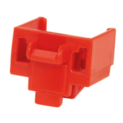 Panduit® PSL-DCJB Halogen Free Blockout Device, For Use With RJ45 Jack, -30 to 200 deg F Temperature, Polycarbonate, Red