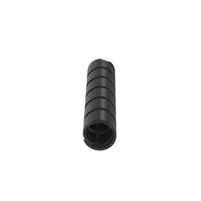 Panduit® T38F-C0 Reusable Reverse Cut Spiral Wrap, 3/8 in OD Dia x 100 ft L x 0.055 in THK, Polyethylene, Black