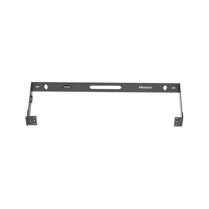 Panduit® WBH1 Hinged Wall Mount Bracket, For Use With 19 in Rack System, 10 lb Load Capacity, 1-Rack Space, Steel, Black