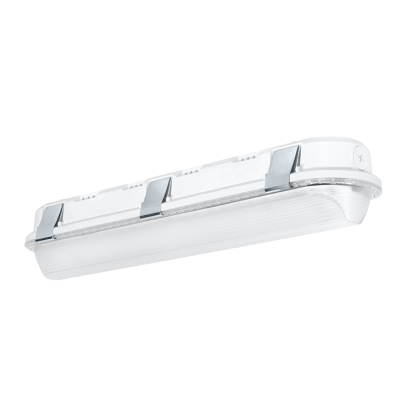 RAB SHARK2-25W/D10 Dimmable Enclosed Gasketed Linear Washdown,) LED Lamp, 25 W Fixture, 120 to 277 VAC, White Housing