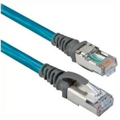 A-B Rockwell 1585J-M8CBJM-3 Ethernet Media, RJ45 Patchcord, 4Pair, Shielded PVC Gen Purpose Teal