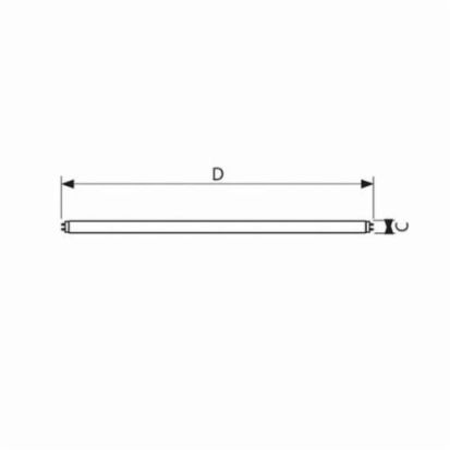 Signify PHILIPS ALTO® 434043 Fluorescent Lamp, 28 W, Bi-Pin G13 Medium, 2600 Lumens, 82 CRI, 5000 K, 48 in L