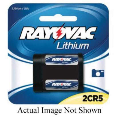 Spectrum Brands Rayovac® RL2CR5-1 Specialty Photo Battery, Lithium, 6 V V Nominal, 1400 mAh Nominal, 2CR5