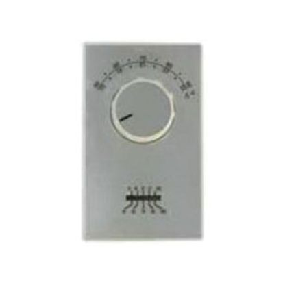 TPI ET9SRTS ET9 Line Voltage Thermostat With Thermometer, 1-Pole Cool Only Thermostat, 50 to 90 deg F Control, 4 deg F Cool Differential, Snap Action, SPST Switch, Import