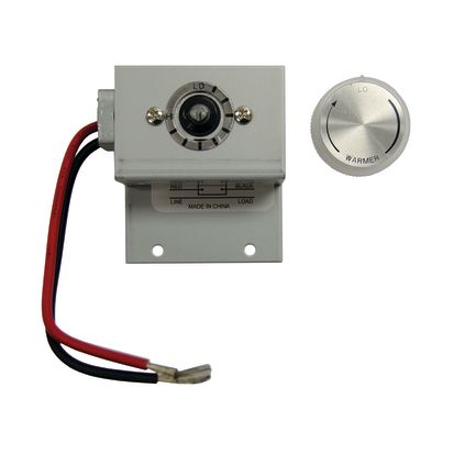 TPI TBS In-Built Thermostat Kit With (2) Cover Plates, For Use With 2900C Series Electric Baseboard Convection Heater, 22 A at 120 to 240 VAC, 18 A at 277 VAC Contact Rating, SPST Contact Configuration, Ivory/White, Domestic