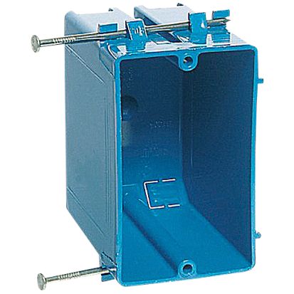 Thomas & Betts Carlon® B120A-UPC New Work Outlet Box, PVC, 20 cu-in Capacity, 1 Gangs, 3-7/8 in L x 2-1/4 in W x 3-1/4 in D