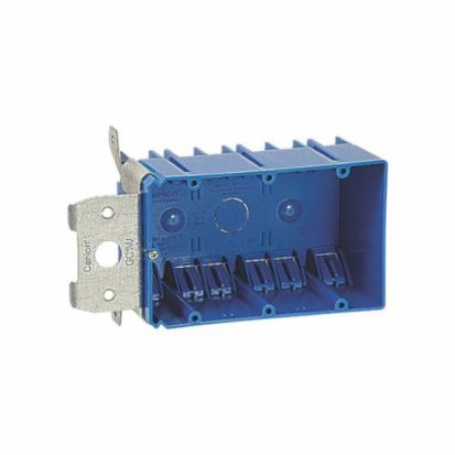 Thomas & Betts Carlon® B349ADJ Adjustable New Work Non-Metallic Outlet Box, PVC, 49 cu-in Capacity, 3 Gangs