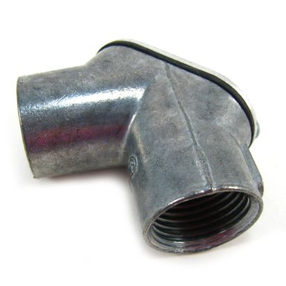 Thomas & Betts Steel City® HL-612 Conduit Pulling Elbow With Gasket, 3/4 in Trade, 90 deg, Die Cast Zinc