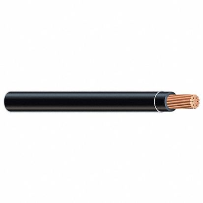 XHHW Cable - Stranded, Black, 12 AWG, 500ft Spooled