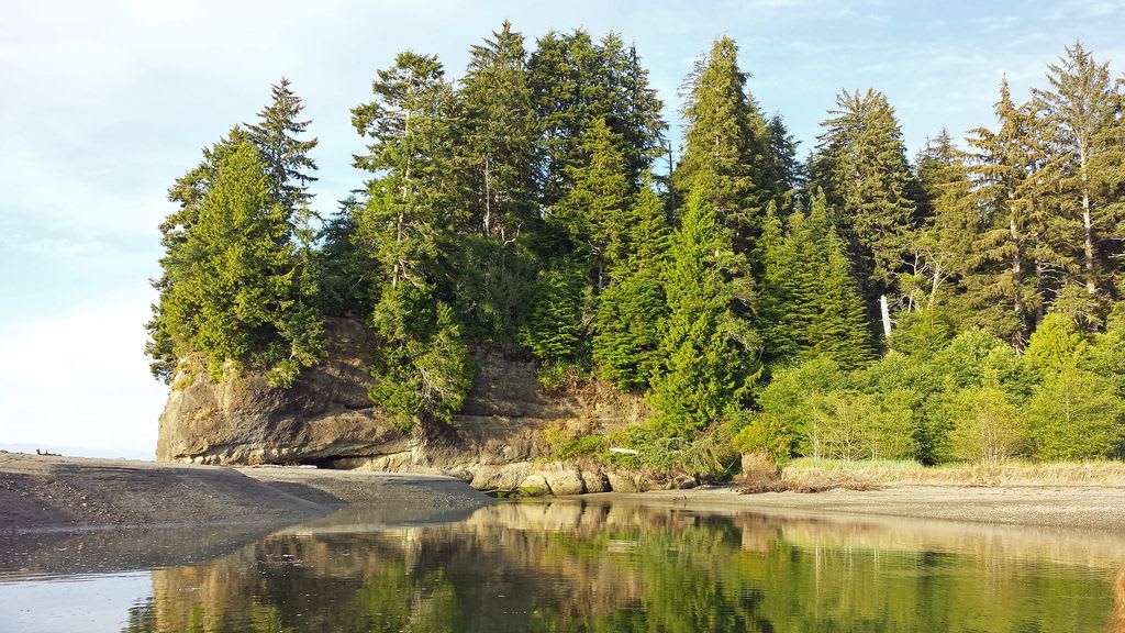 Mouth of the Hoko River, Washington.