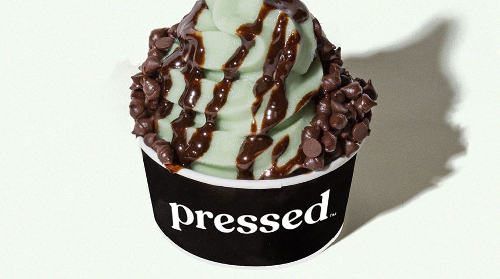 Mint Chocolate Chip Freeze Sundae at Pressed Mint Chocolate Chip Freeze Sundae at Pressed