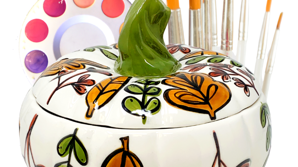 Fall Floral Pumpkin Tureen: Virtual Beginning Technique Class Fall Floral Pumpkin Tureen: Virtual Beginning Technique Class