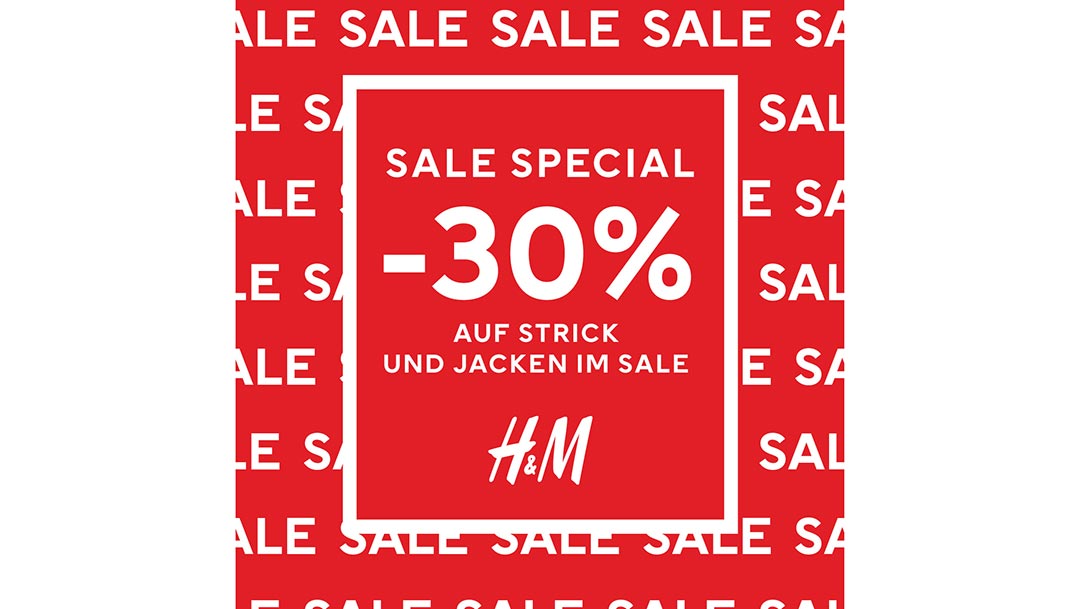 H&M: -30% auf Strick und Jacken im SALE H&M: -30% auf Strick und Jacken im SALE